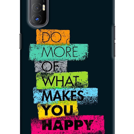 Do More Of What Makes You Happy Oppo Reno3 Pro Hard Case Back Cover by Casekaro