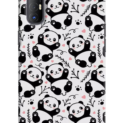 Cute Panda Oppo Reno3 Pro Hard Case Back Cover by Casekaro
