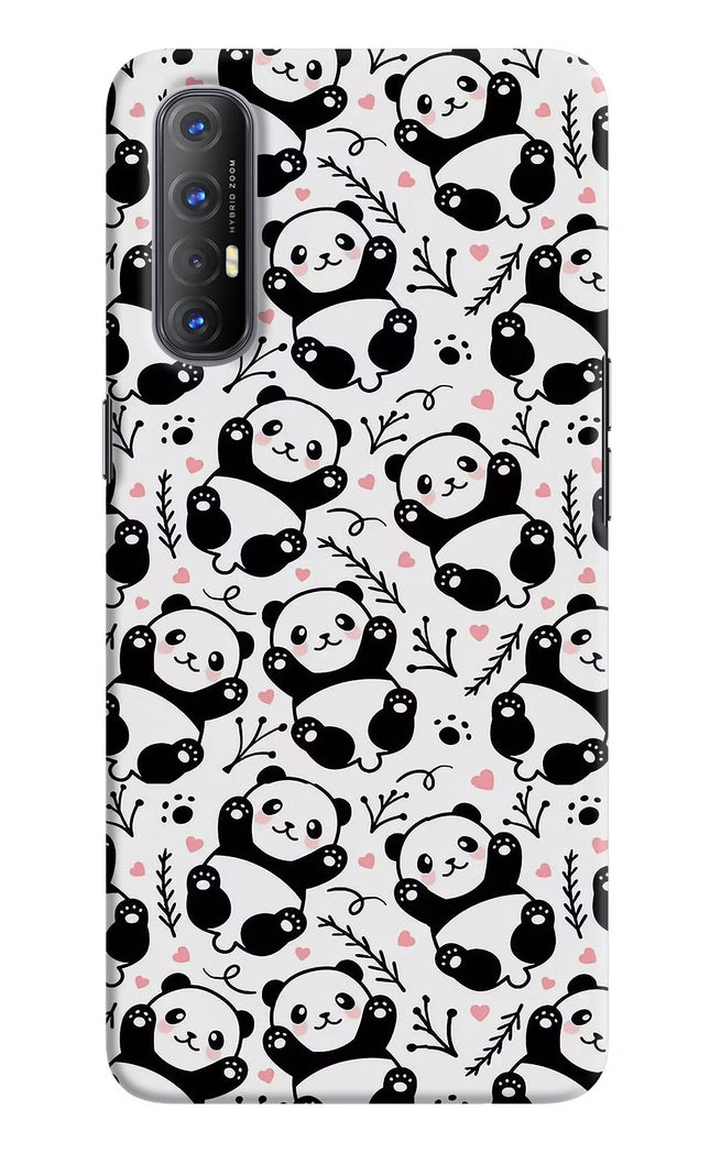 Cute Panda Oppo Reno3 Pro Hard Case Back Cover by Casekaro