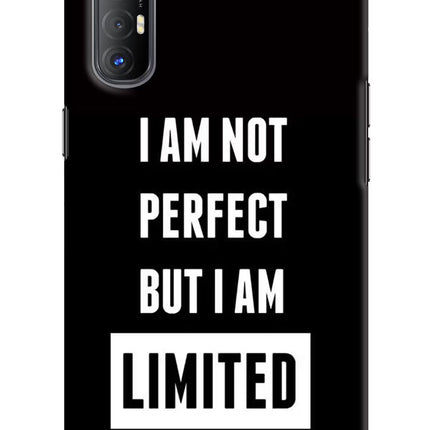 I Am Not Perfect But I Am Limited Edition Oppo Reno3 Pro Hard Case Back Cover by Casekaro