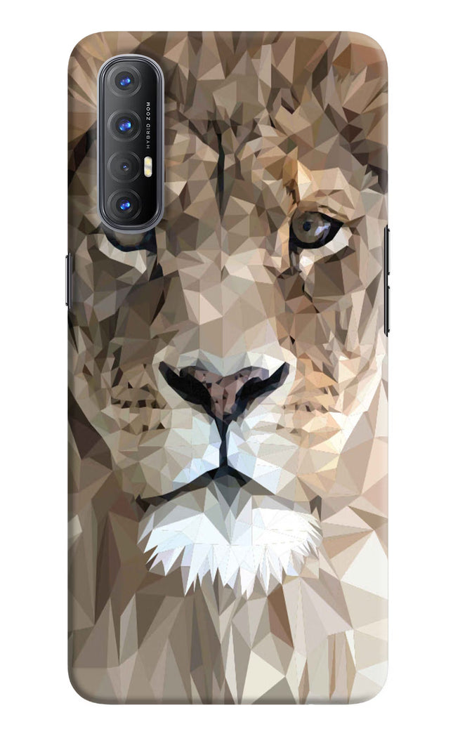 Lion Art Oppo Reno3 Pro Hard Case Back Cover by Casekaro