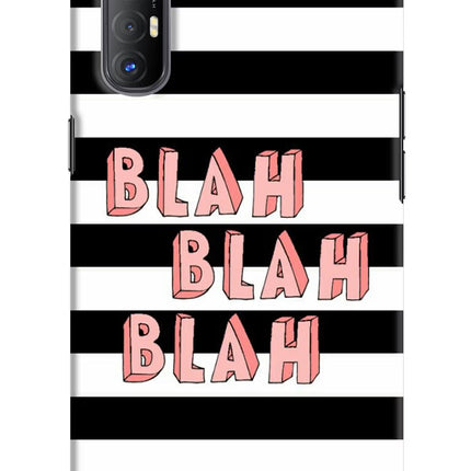 Blah Blah Blah Oppo Reno3 Pro Hard Case Back Cover by Casekaro