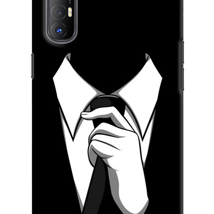 Black Tie Oppo Reno3 Pro Hard Case Back Cover by Casekaro