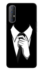 Black Tie Oppo Reno3 Pro Hard Case Back Cover by Casekaro