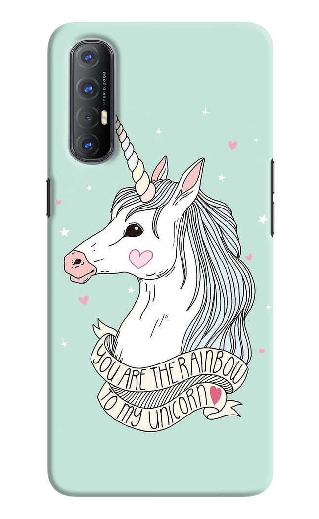 Unicorn Wallpaper Oppo Reno3 Pro Hard Case Back Cover by Casekaro