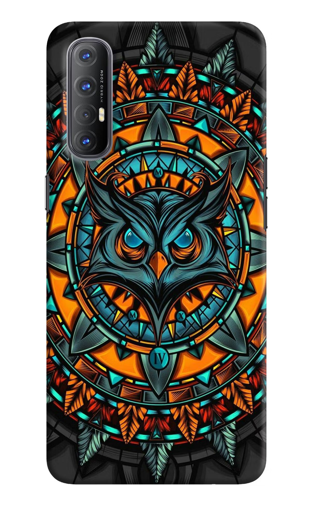 Angry Owl Art Oppo Reno3 Pro Hard Case Back Cover by Casekaro