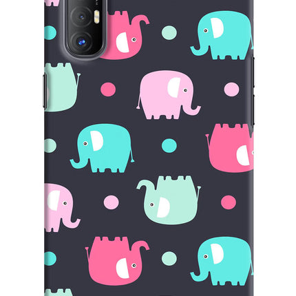 Elephants Oppo Reno3 Pro Hard Case Back Cover by Casekaro