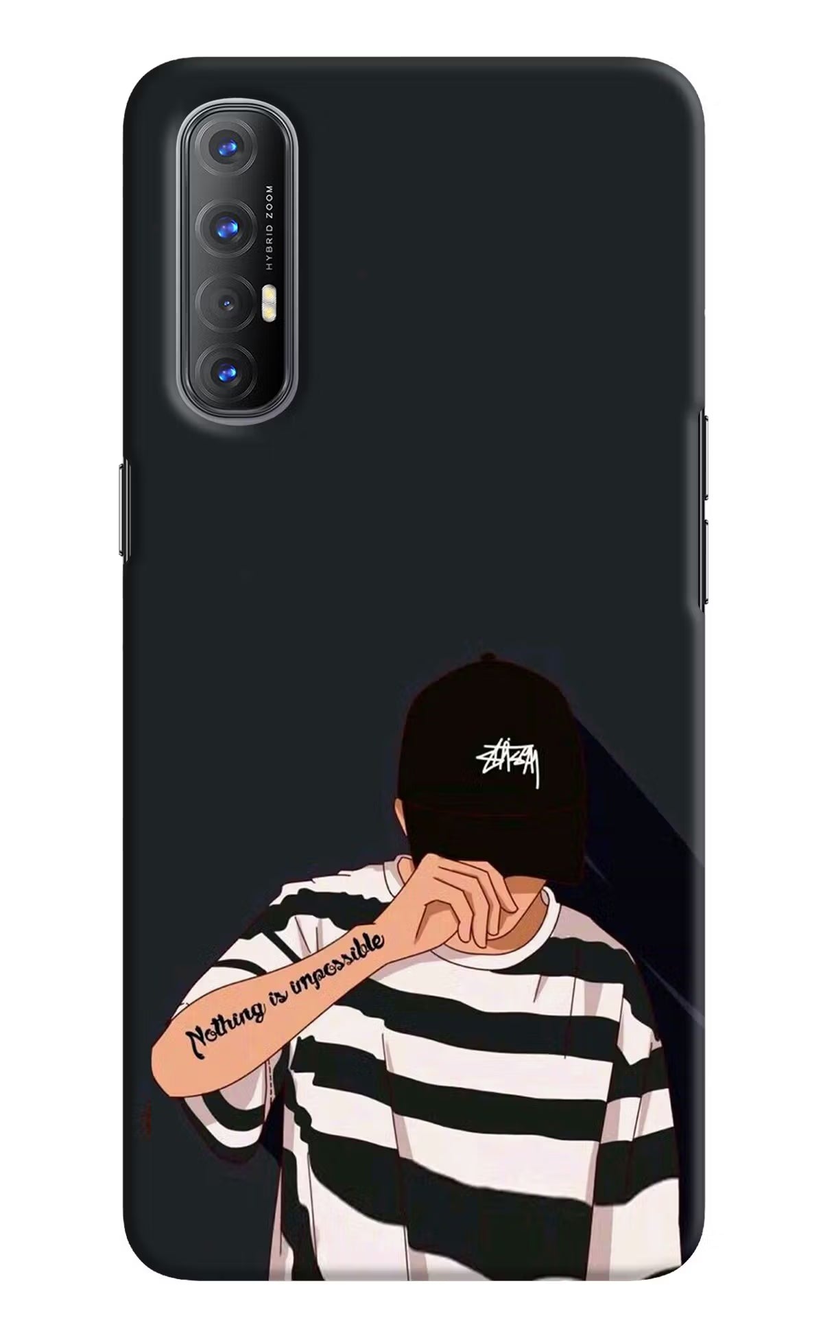 Aesthetic Boy Oppo Reno3 Pro Hard Case Back Cover by Casekaro