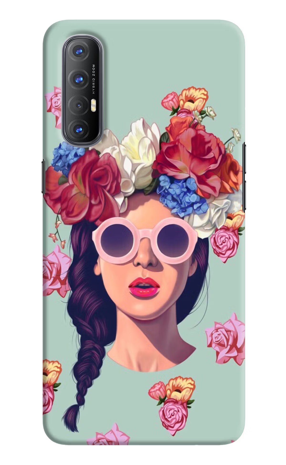 Pretty Girl Oppo Reno3 Pro Hard Case Back Cover by Casekaro