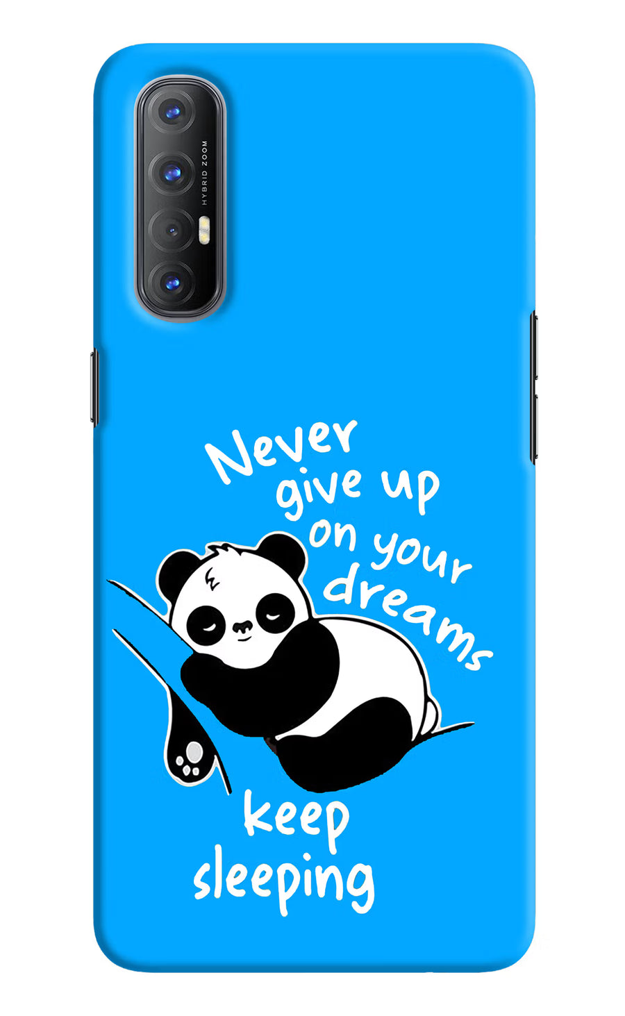 Keep Sleeping Oppo Reno3 Pro Back Cover, Hard case