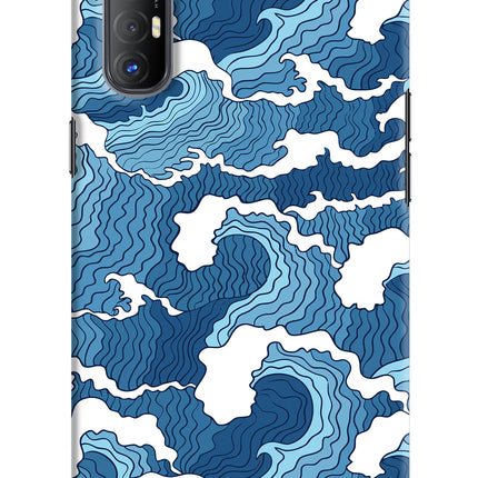 Blue Waves Oppo Reno3 Pro Hard Case Back Cover by Casekaro