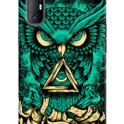 Green Owl Oppo Reno3 Pro Hard Case Back Cover by Casekaro