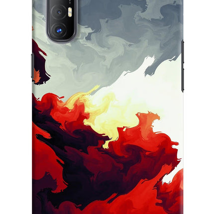 Fire Cloud Oppo Reno3 Pro Hard Case Back Cover by Casekaro