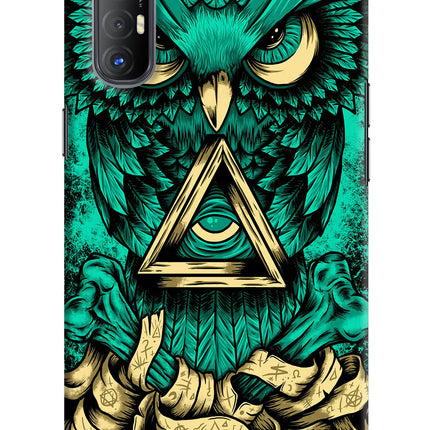 Green Owl Oppo Reno3 Pro Hard Case Back Cover by Casekaro