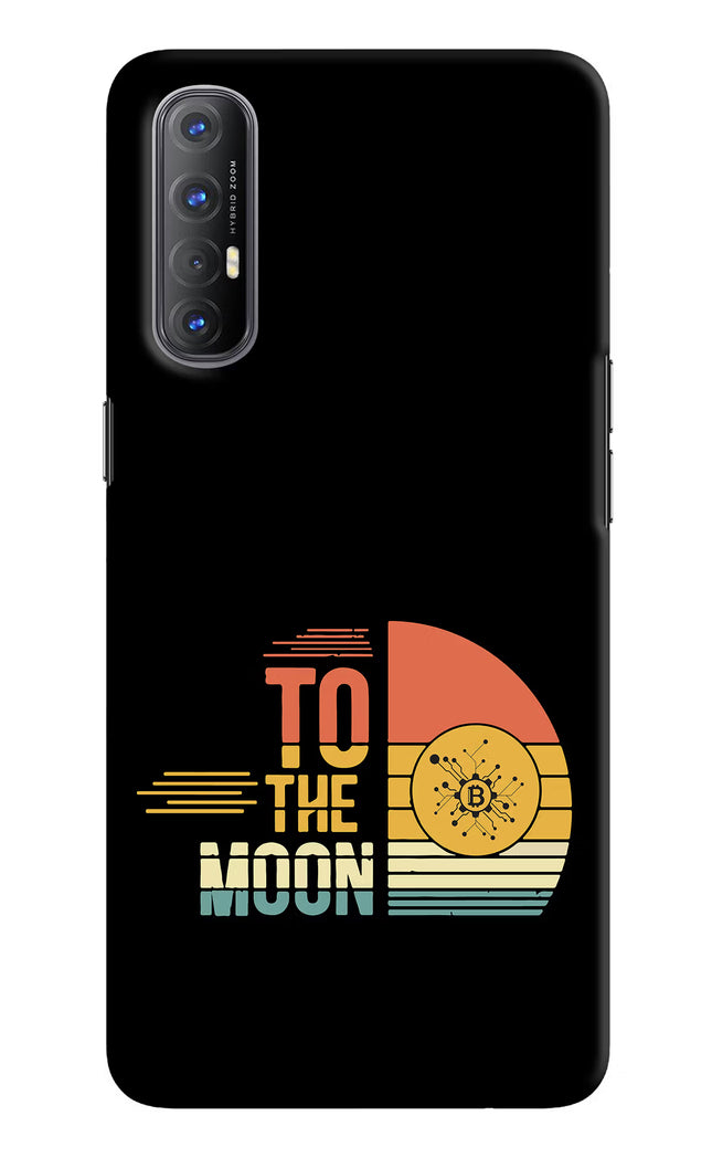 To the Moon Oppo Reno3 Pro Hard Case Back Cover by Casekaro