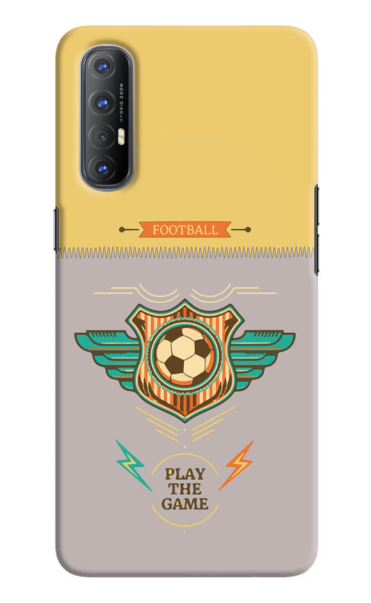 Football Oppo Reno3 Pro Hard Case Back Cover by Casekaro