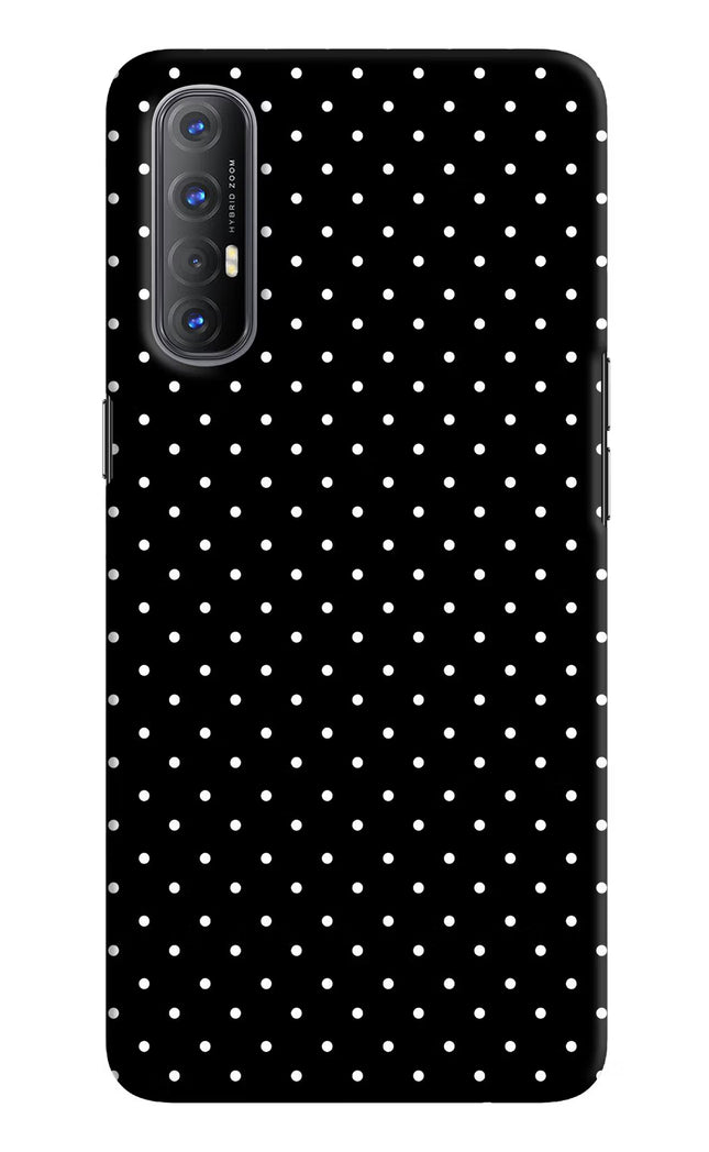 White Dots Oppo Reno3 Pro Hard Case Back Cover by Casekaro