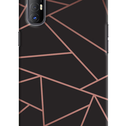 Geometric Pattern Oppo Reno3 Pro Hard Case Back Cover by Casekaro