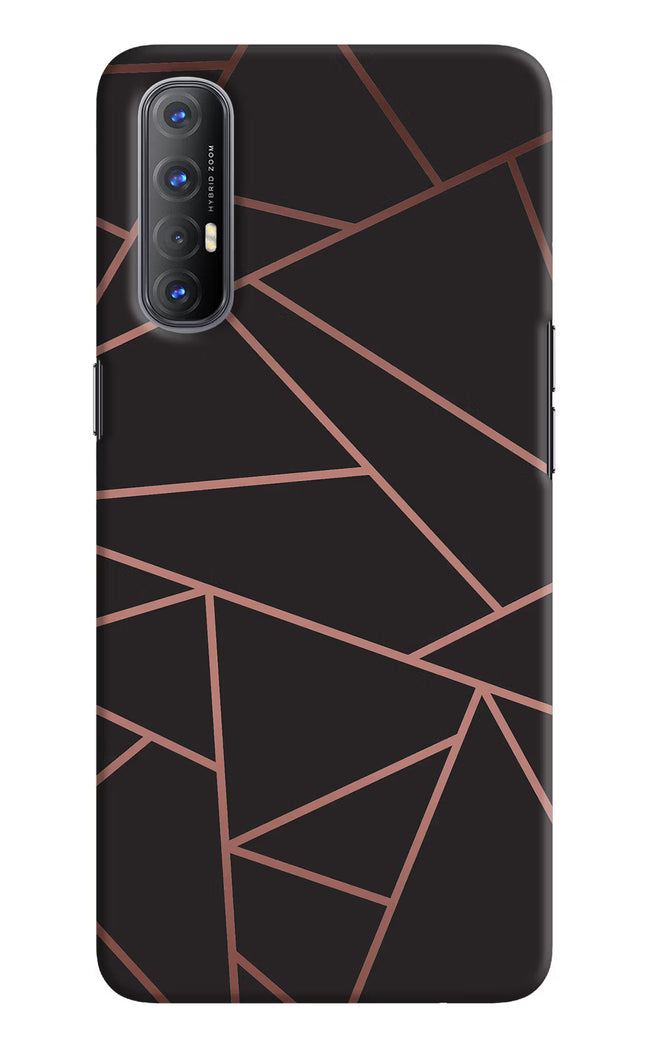 Geometric Pattern Oppo Reno3 Pro Hard Case Back Cover by Casekaro