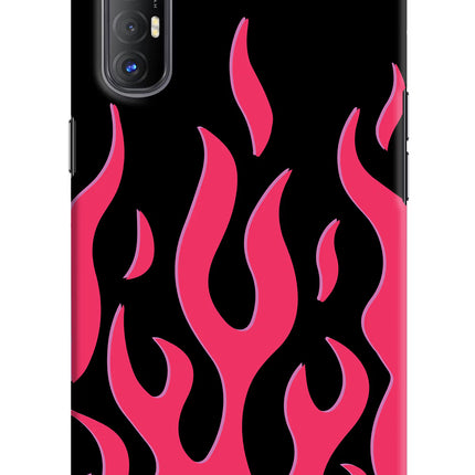 Fire Flames Oppo Reno3 Pro Hard Case Back Cover by Casekaro