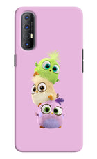 Cute Little Birds Oppo Reno3 Pro Hard Case Back Cover by Casekaro