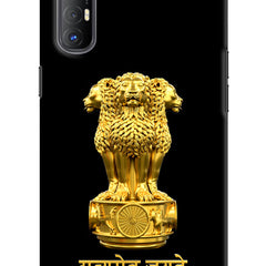 Satyamev Jayate Golden Oppo Reno3 Pro Hard Case Back Cover by Casekaro