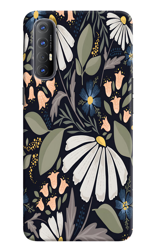 Flowers Art Oppo Reno3 Pro Hard Case Back Cover by Casekaro