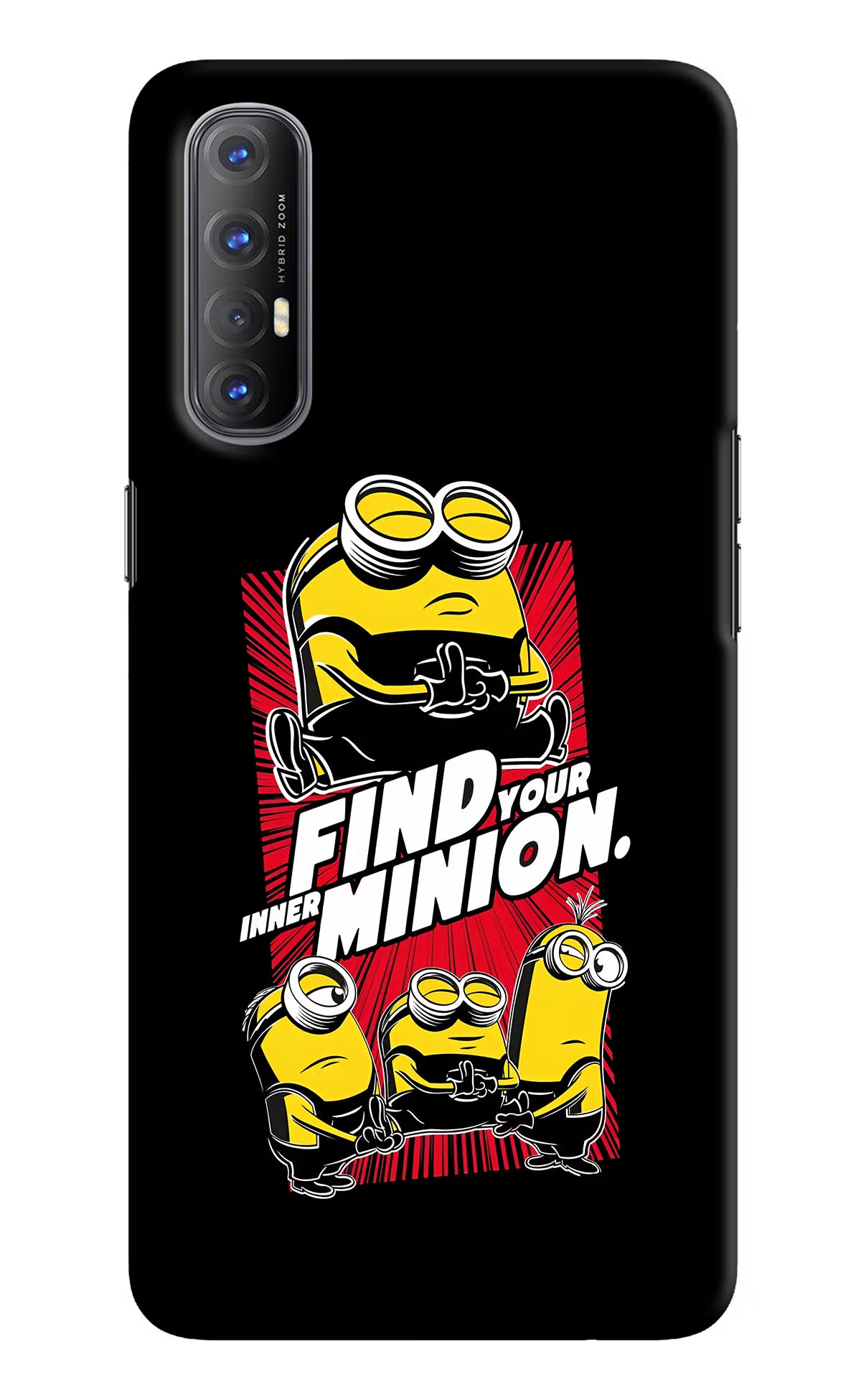 Find your inner Minion Oppo Reno3 Pro Hard Case Back Cover by Casekaro