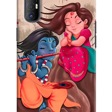 Radhe Krishna Oppo Reno3 Pro Hard Case Back Cover by Casekaro