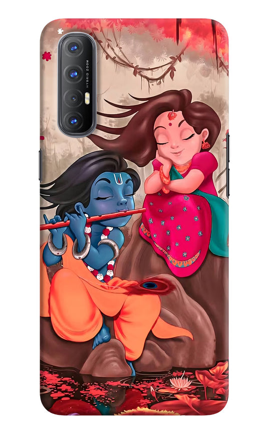 Radhe Krishna Oppo Reno3 Pro Hard Case Back Cover by Casekaro