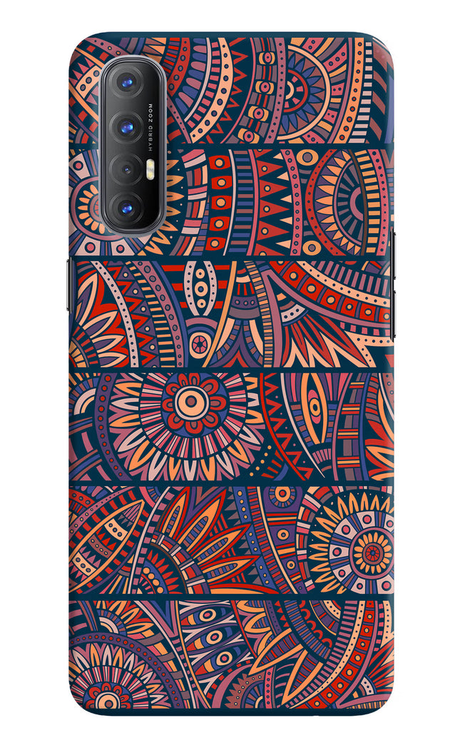 African Culture Design Oppo Reno3 Pro Hard Case Back Cover by Casekaro