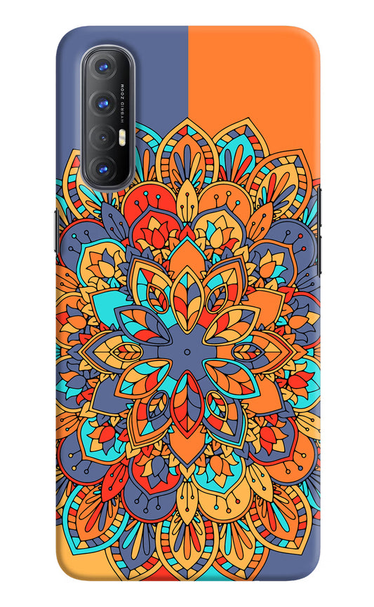 Color Mandala Oppo Reno3 Pro Hard Case Back Cover by Casekaro