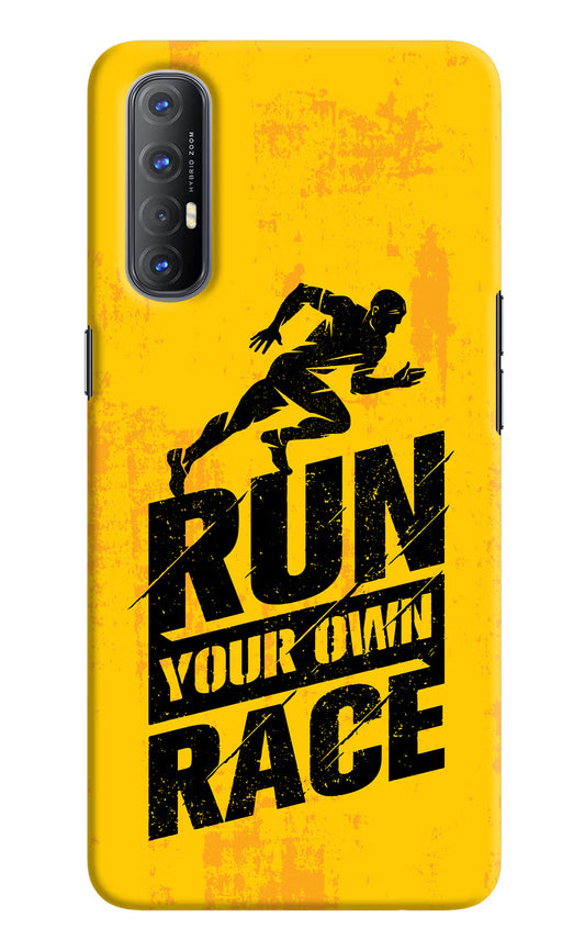 Run Your Own Race Oppo Reno3 Pro Hard Case Back Cover by Casekaro
