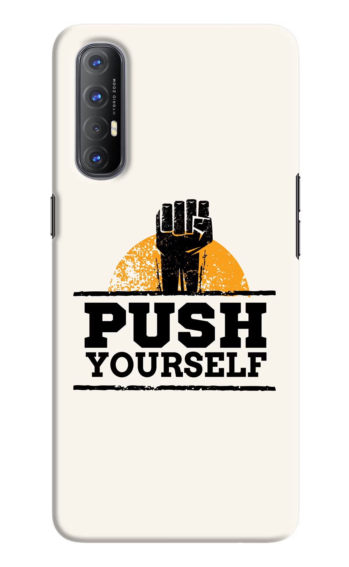 Push Yourself Oppo Reno3 Pro Hard Case Back Cover by Casekaro