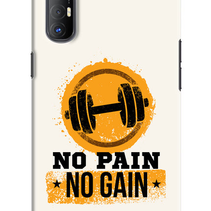 No Pain No Gain Oppo Reno3 Pro Hard Case Back Cover by Casekaro