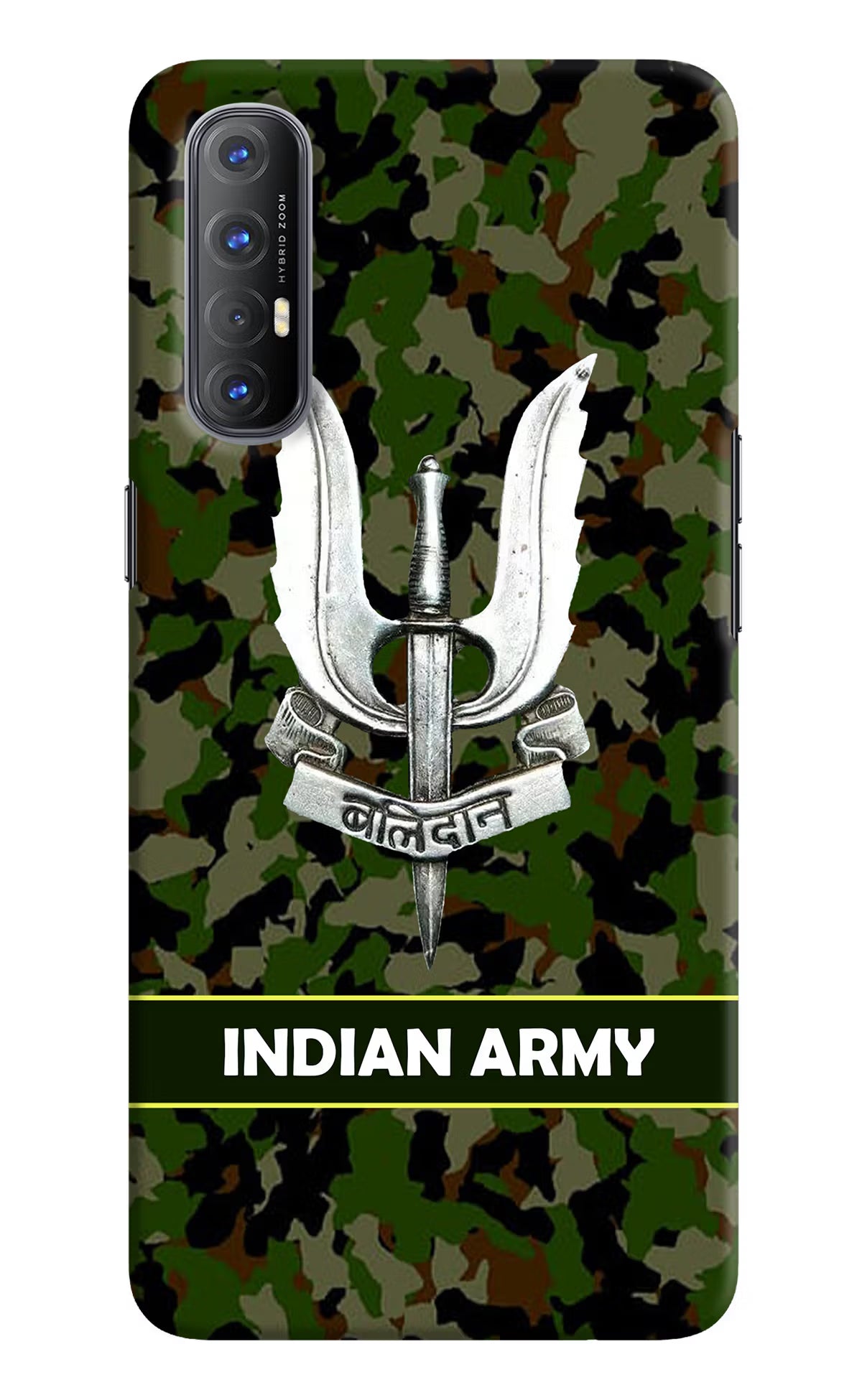 Balidan Indian Logo Oppo Reno3 Pro Hard Case Back Cover by Casekaro