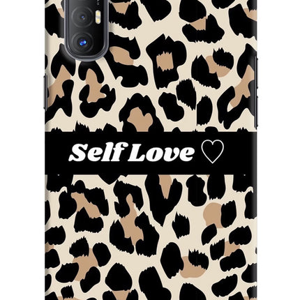 Leopard Print Self Love Oppo Reno3 Pro Hard Case Back Cover by Casekaro
