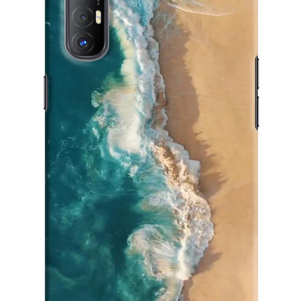 Ocean Beach Oppo Reno3 Pro Hard Case Back Cover by Casekaro