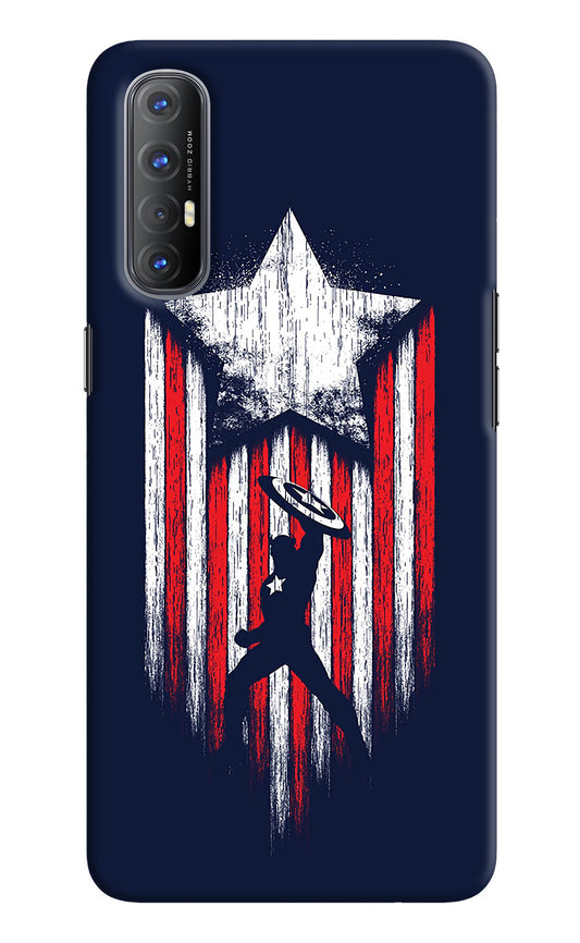 Captain America Marvel Art Oppo Reno3 Pro Back Cover