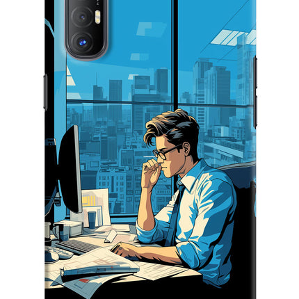 Focused Hustler (AI Generated) Oppo Reno3 Pro Hard Case Back Cover by Casekaro