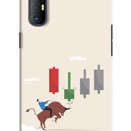 Bull Trading Momentum Oppo Reno3 Pro Hard Case Back Cover by Casekaro