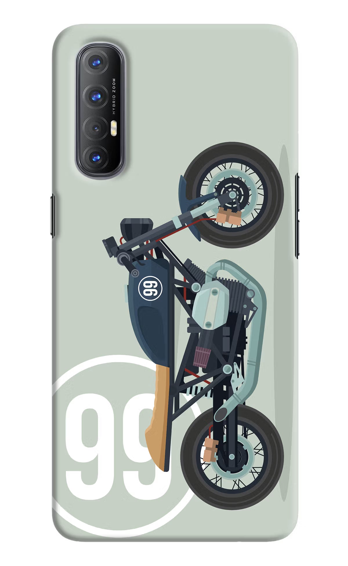 Classic Cafe Racer 99 Oppo Reno3 Pro Hard Case Back Cover by Casekaro