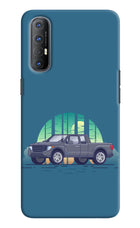 Retro Garage Vibe Oppo Reno3 Pro Hard Case Back Cover by Casekaro