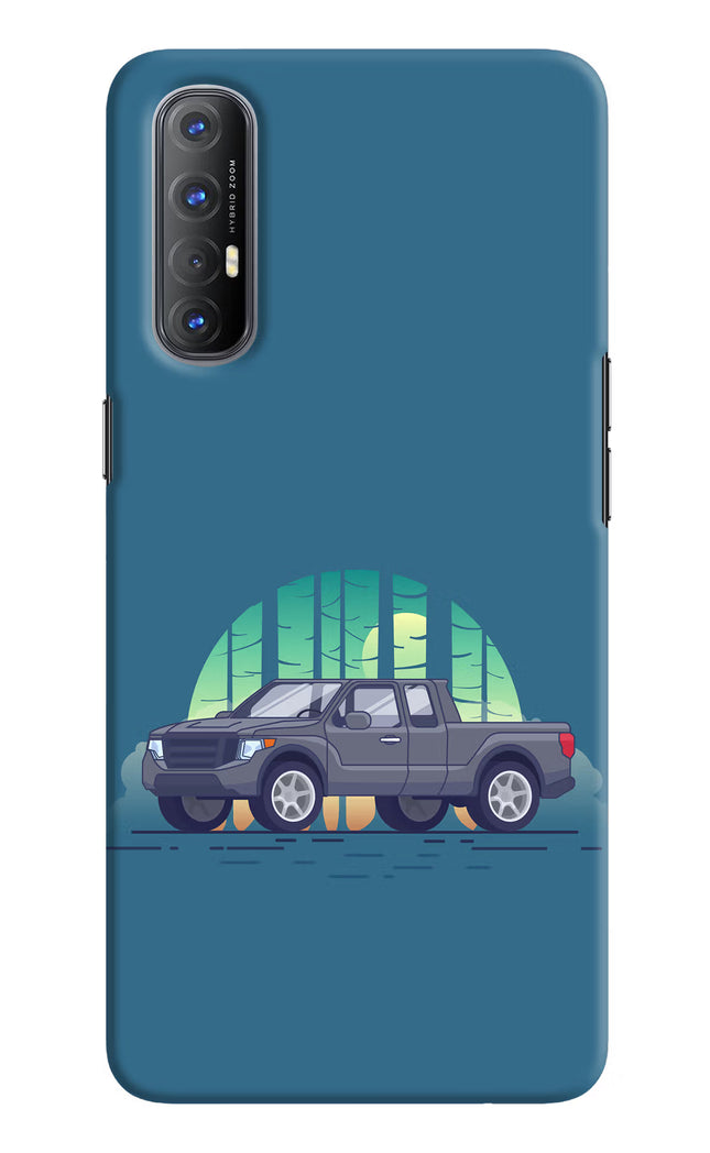 Retro Garage Vibe Oppo Reno3 Pro Hard Case Back Cover by Casekaro