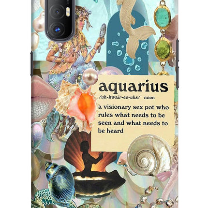 Aquarius Zodiac Oppo Reno3 Pro Hard Case Back Cover by Casekaro