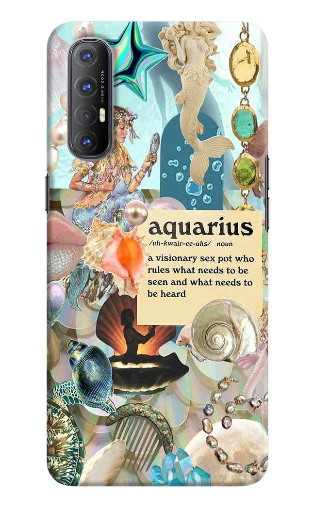 Aquarius Zodiac Oppo Reno3 Pro Hard Case Back Cover by Casekaro