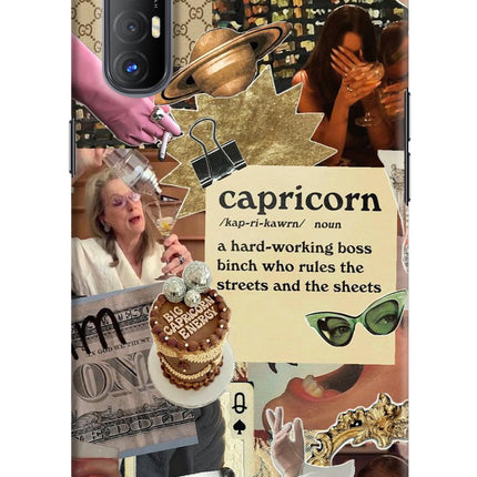 Capricorn Zodiac Oppo Reno3 Pro Hard Case Back Cover by Casekaro