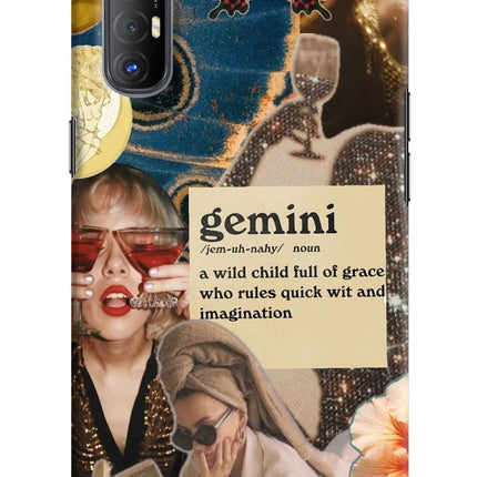Gemini Zodiac Oppo Reno3 Pro Hard Case Back Cover by Casekaro