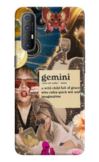 Gemini Zodiac Oppo Reno3 Pro Hard Case Back Cover by Casekaro