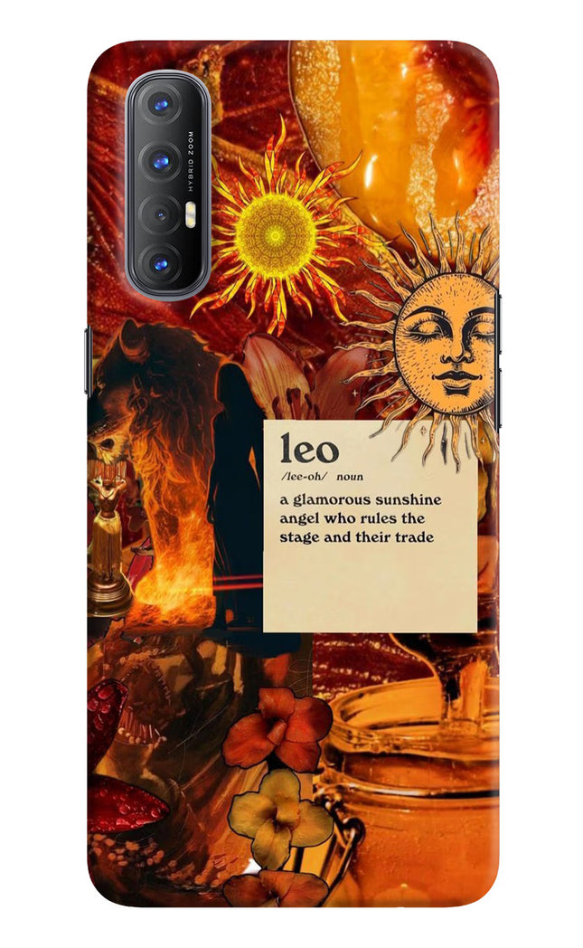 Leo Zodiac Oppo Reno3 Pro Hard Case Back Cover by Casekaro